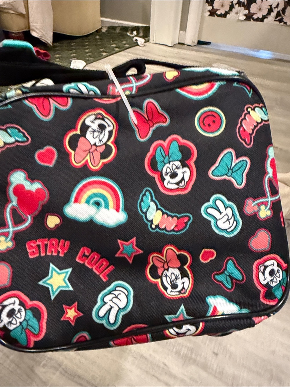 Disney NWT ~ Black Minnie Mouse Print Lunch/Travel Tote - Stay Cool 😎 ✌️